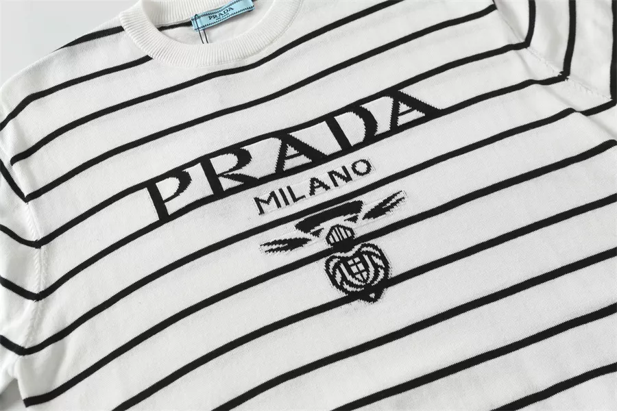 Prada T-Shirts Short Sleeved For Unisex Affordable 4484