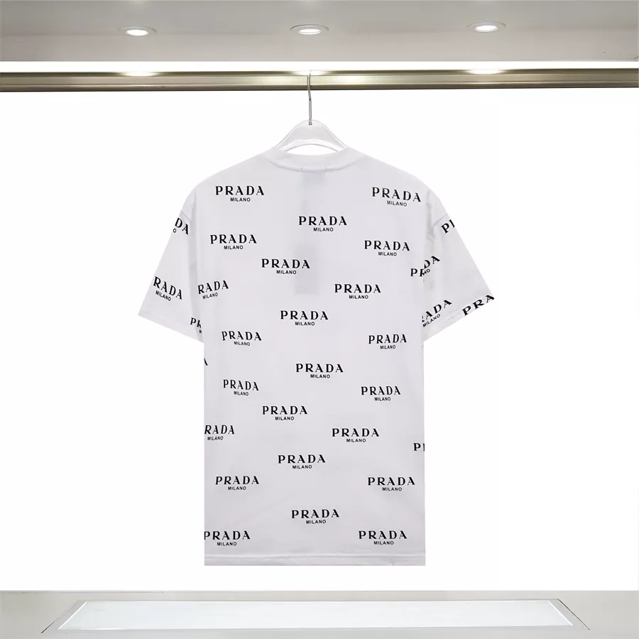 Prada T-Shirts Short Sleeved For Unisex Breathable 4223