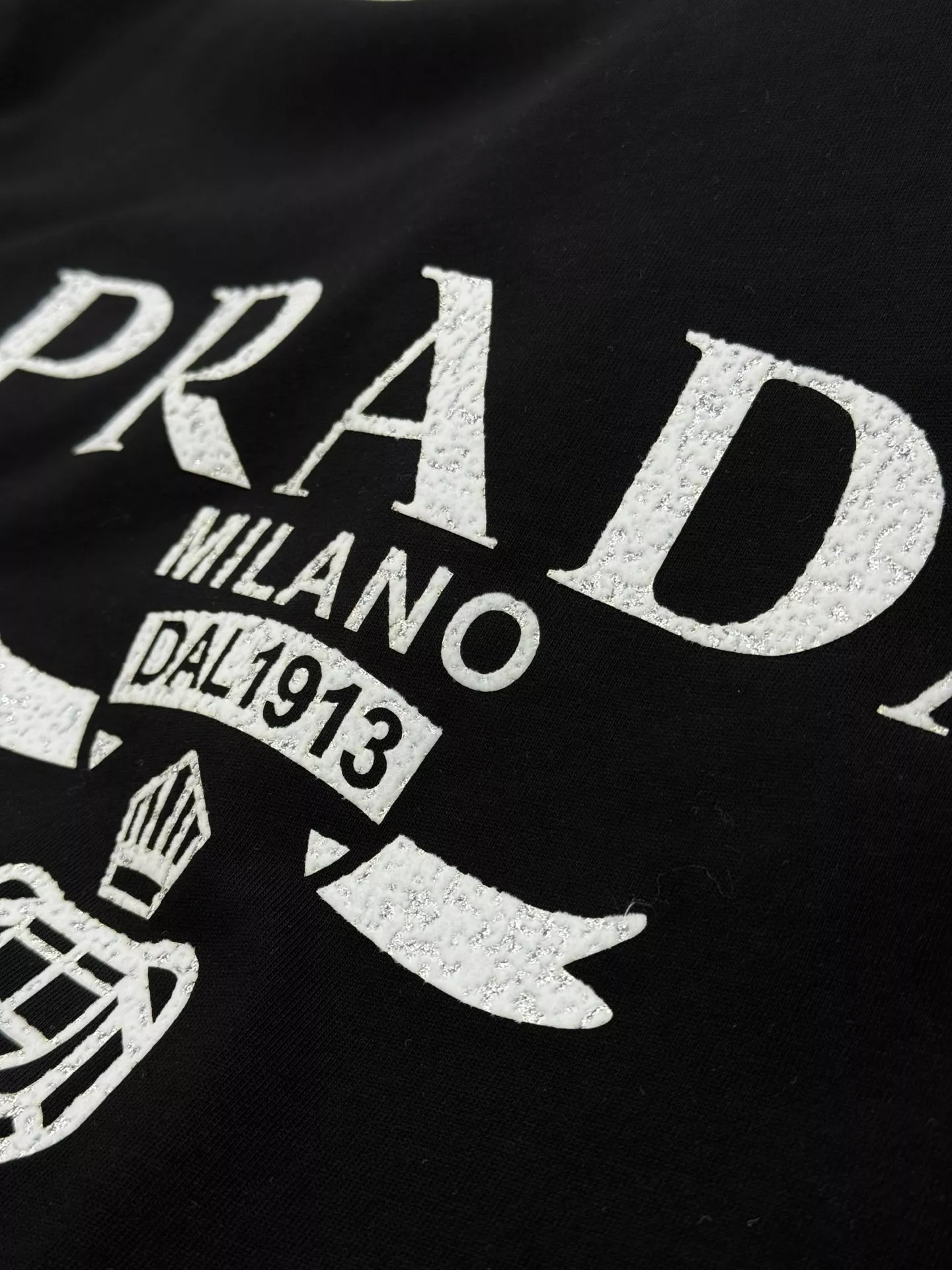 Prada T-Shirts Short Sleeved For Unisex Bright 1951