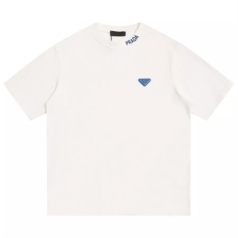 Prada T-Shirts Short Sleeved For Unisex Comfortable 9599