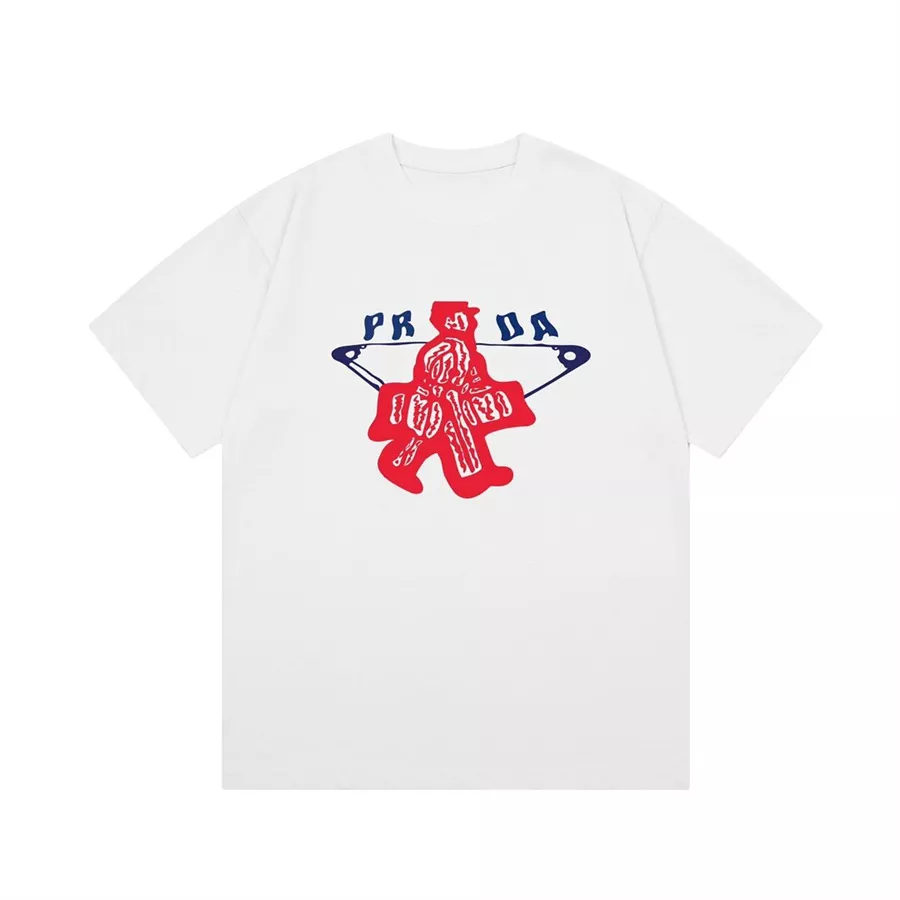 Prada T-Shirts Short Sleeved For Unisex Compact 5871