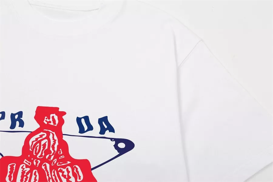 Prada T-Shirts Short Sleeved For Unisex Compact 5871