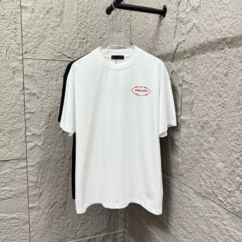 Prada T-Shirts Short Sleeved For Unisex Cozy 2270