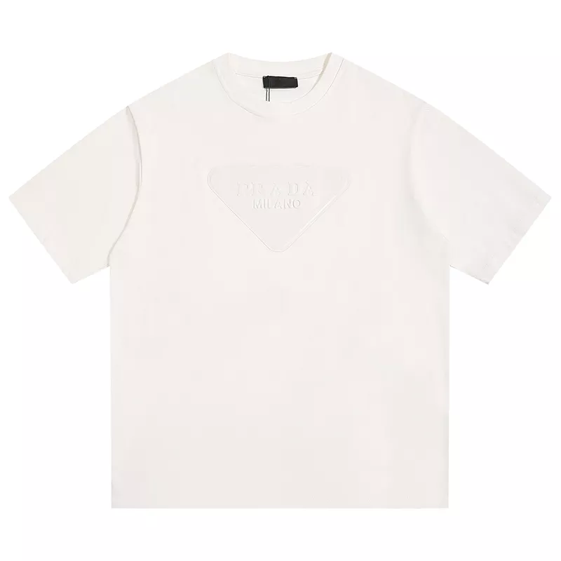 Prada T-Shirts Short Sleeved For Unisex Cozy 2412