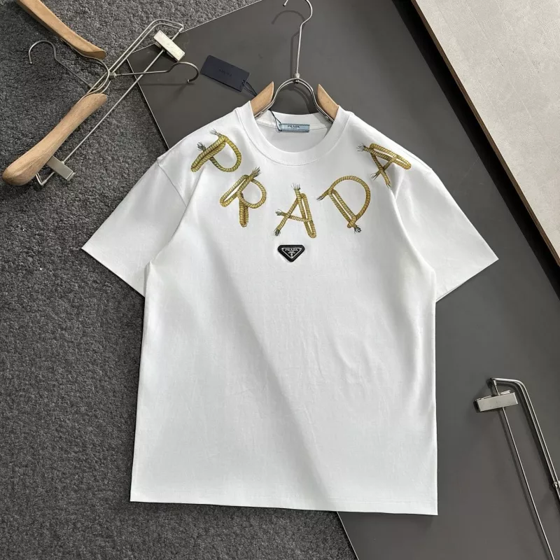 Prada T-Shirts Short Sleeved For Unisex Efficient 9458