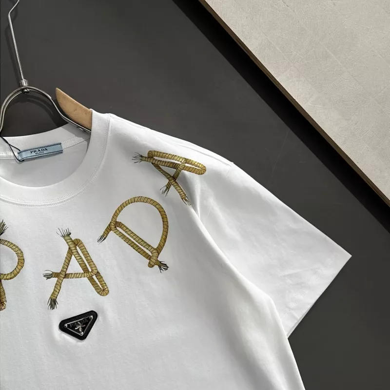 Prada T-Shirts Short Sleeved For Unisex Efficient 9458