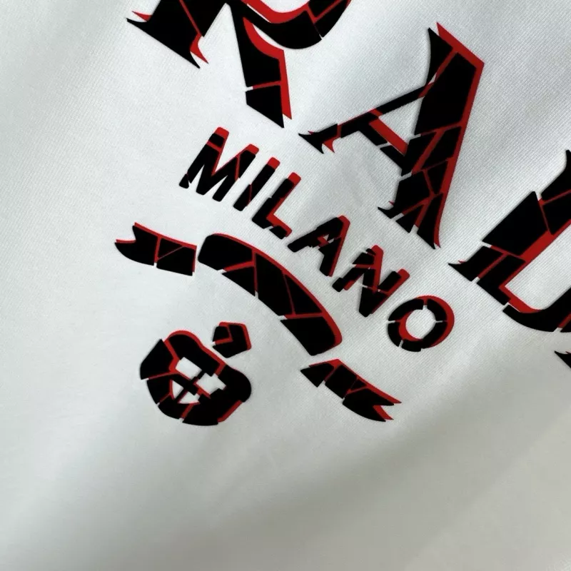 Prada T-Shirts Short Sleeved For Unisex Flexible 9492