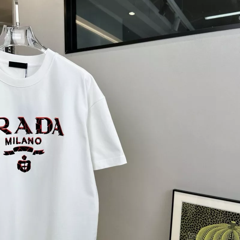 Prada T-Shirts Short Sleeved For Unisex Flexible 9492