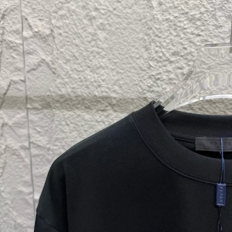 Prada T-Shirts Short Sleeved For Unisex GoodFit 8216
