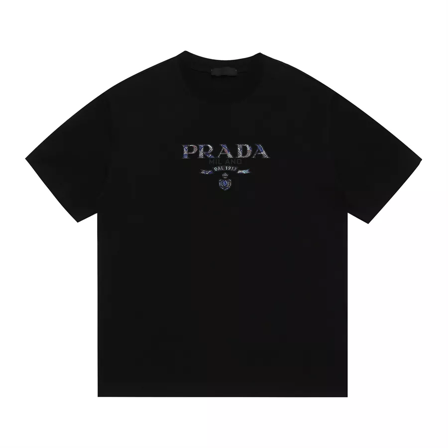 Prada T-Shirts Short Sleeved For Unisex Minimalist 5654