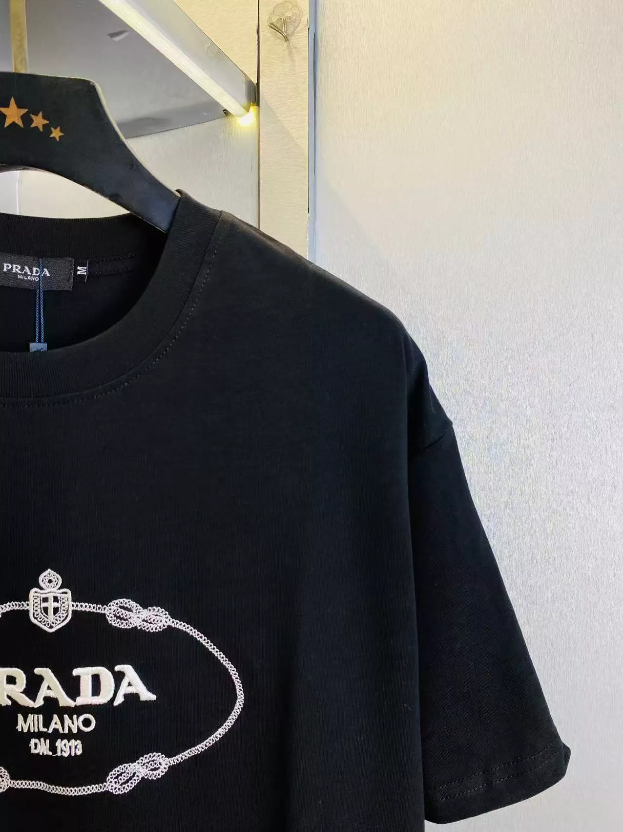 Prada T-Shirts Short Sleeved For Unisex Modern 8322