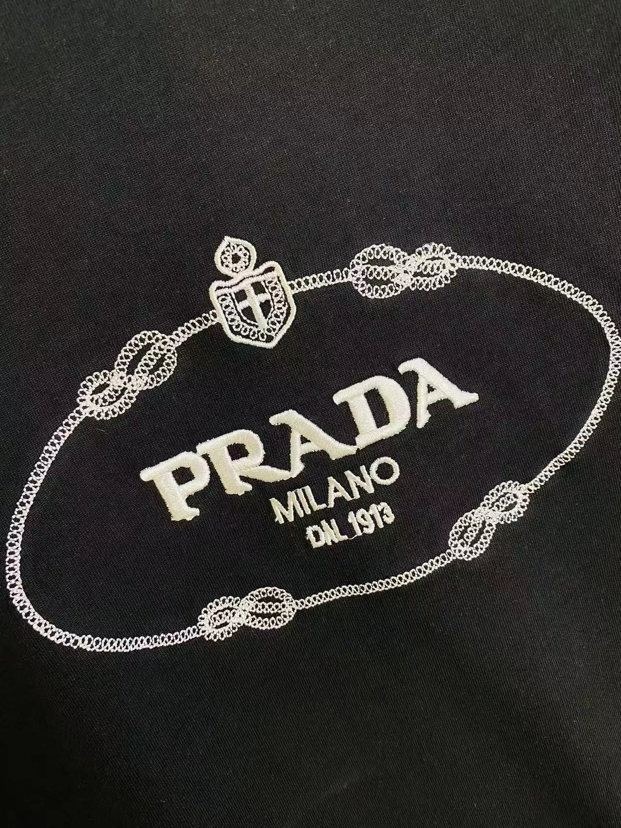 Prada T-Shirts Short Sleeved For Unisex Modern 8322