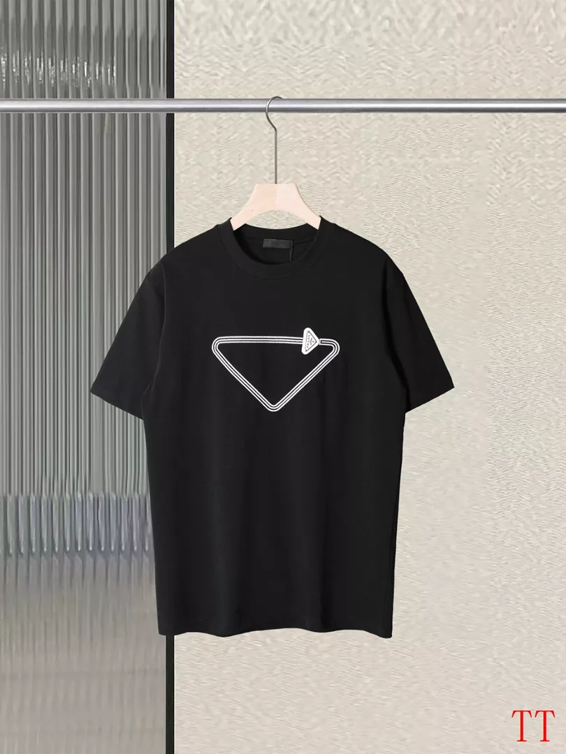 Prada T-Shirts Short Sleeved For Unisex Practical 6416