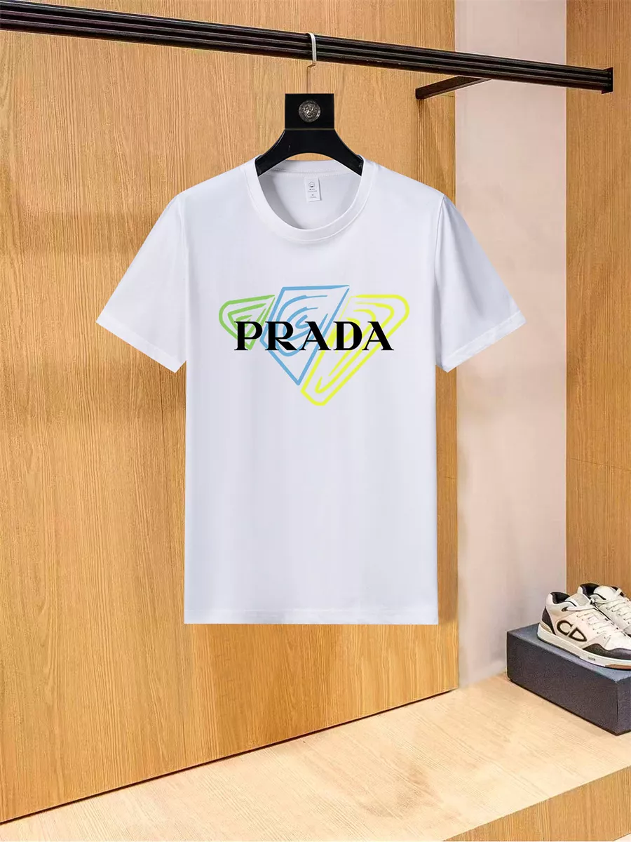 Prada T-Shirts Short Sleeved For Unisex Refined 3575