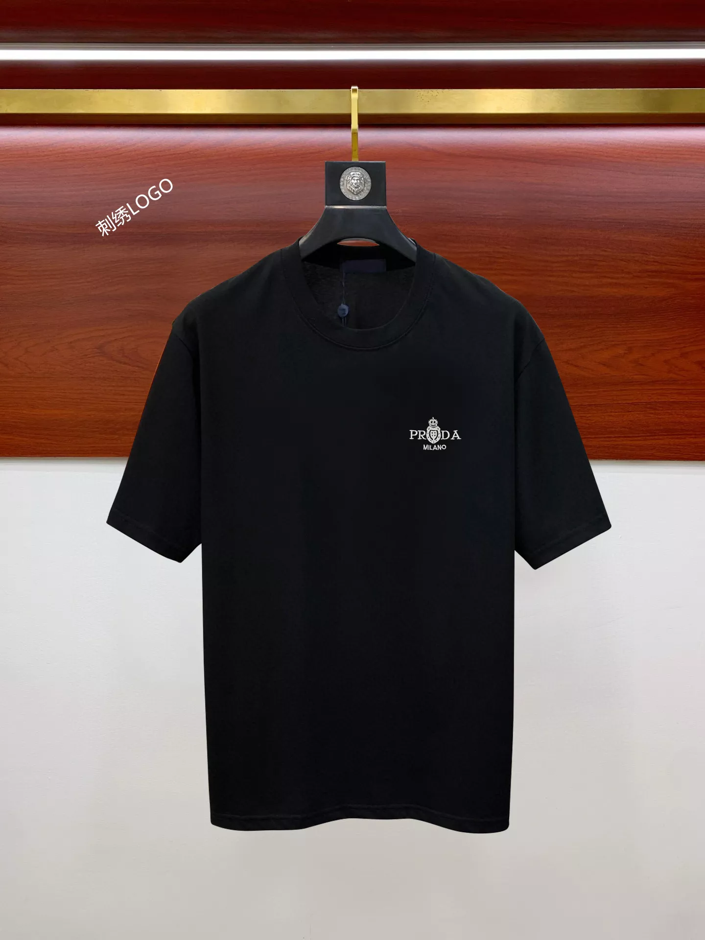 Prada T-Shirts Short Sleeved For Unisex Refined 3936