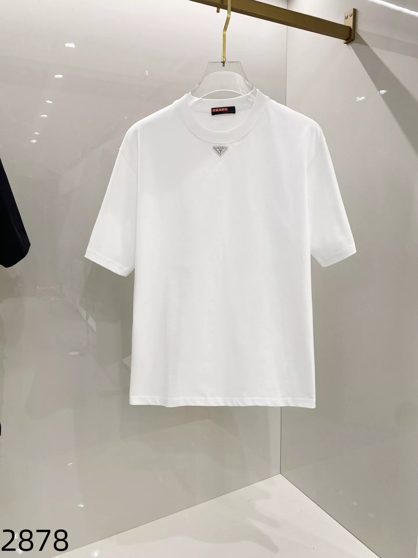 Prada T-Shirts Short Sleeved For Unisex Refined 9563