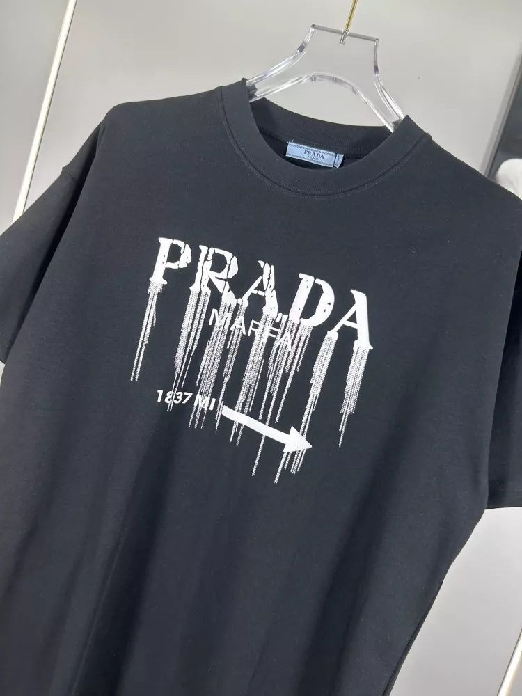 Prada T-Shirts Short Sleeved For Unisex Reliable 7567