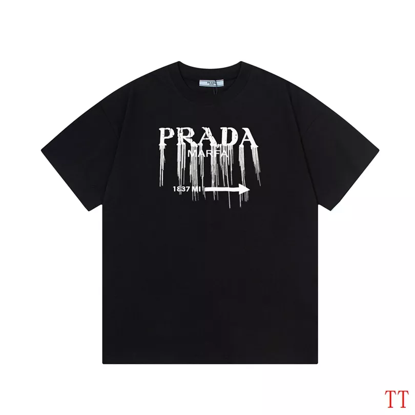 Prada T-Shirts Short Sleeved For Unisex Sleek 1664
