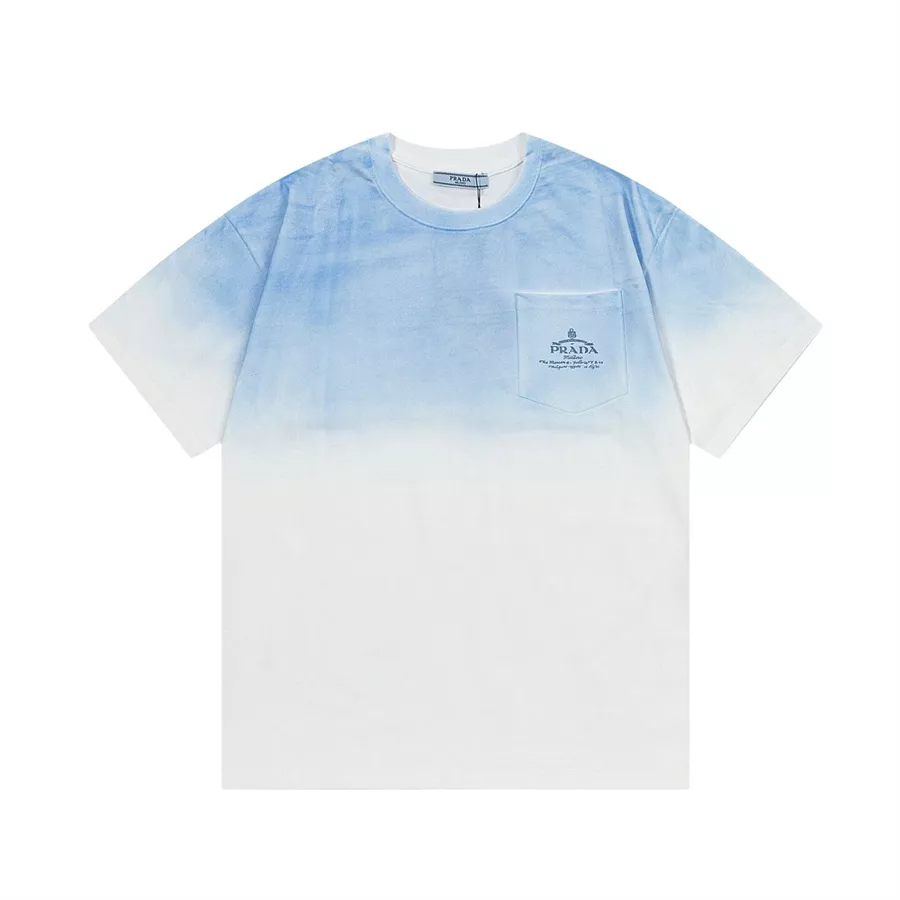 Prada T-Shirts Short Sleeved For Unisex Soft 3560