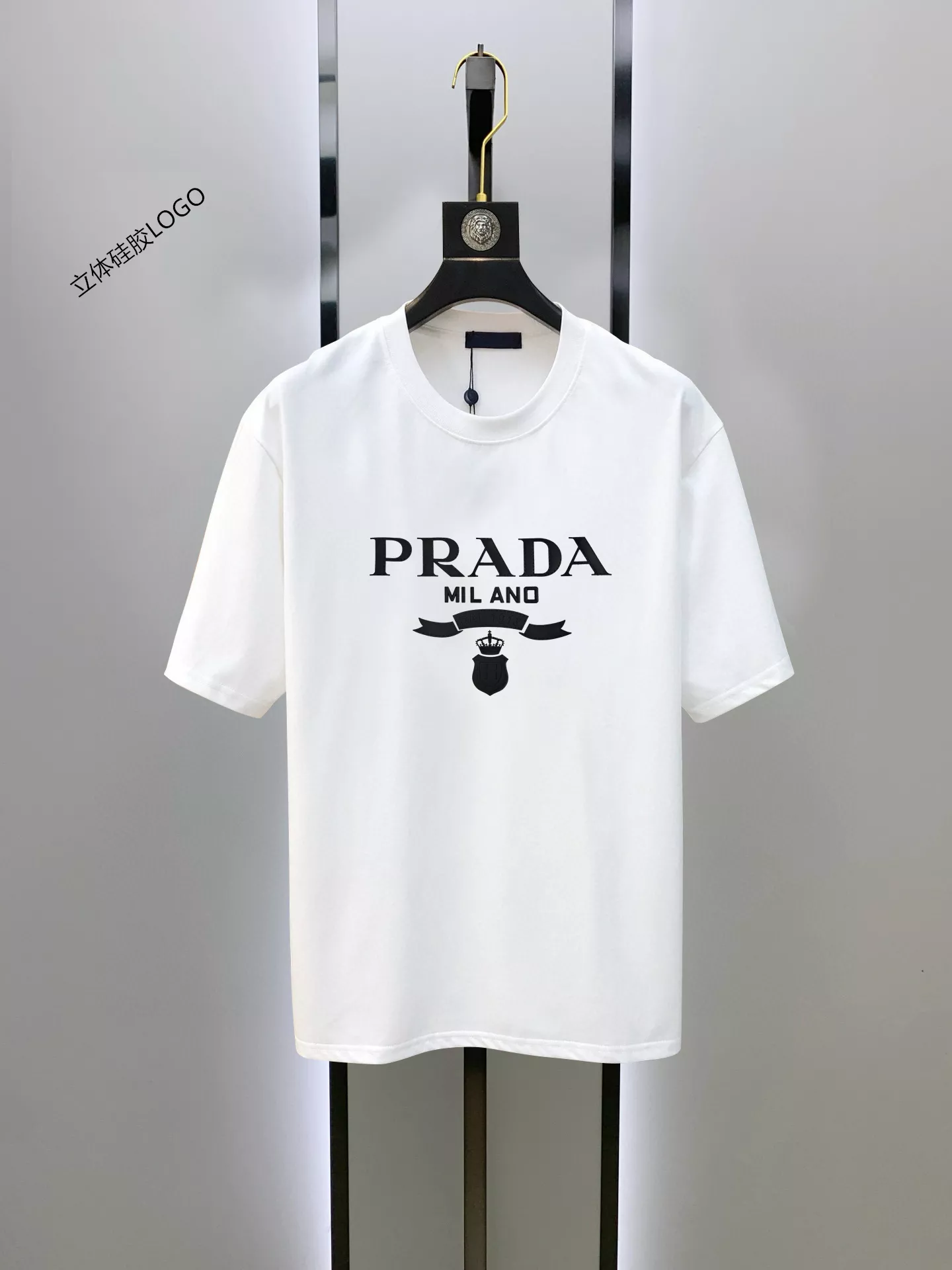 Prada T-Shirts Short Sleeved For Unisex Sophisticated 7107