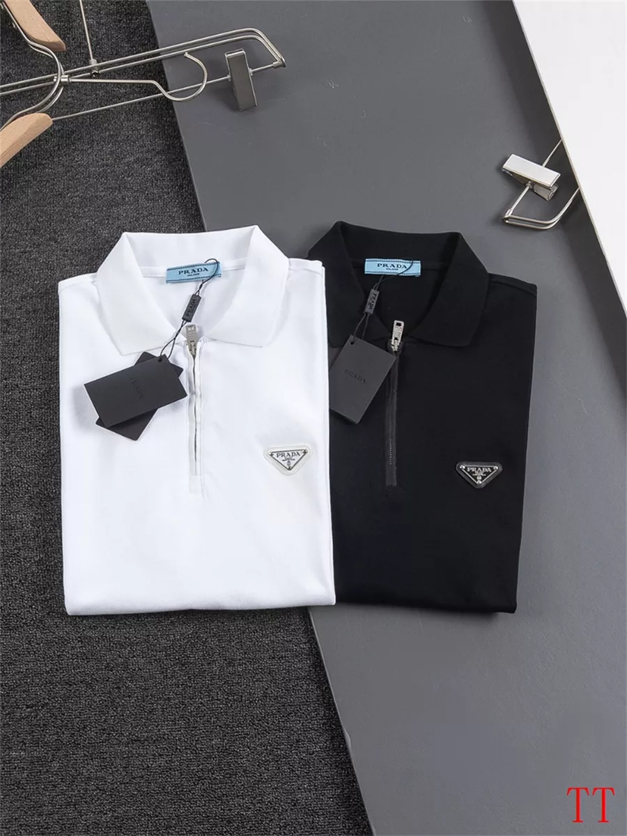Prada T-Shirts Short Sleeved For Unisex Trendsetting 8598