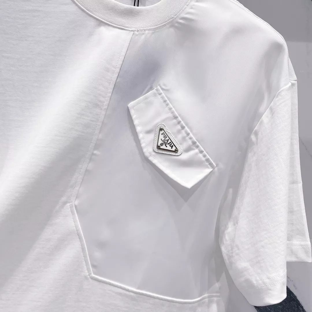 Prada T-Shirts Short Sleeved For Unisex Trendy 1817