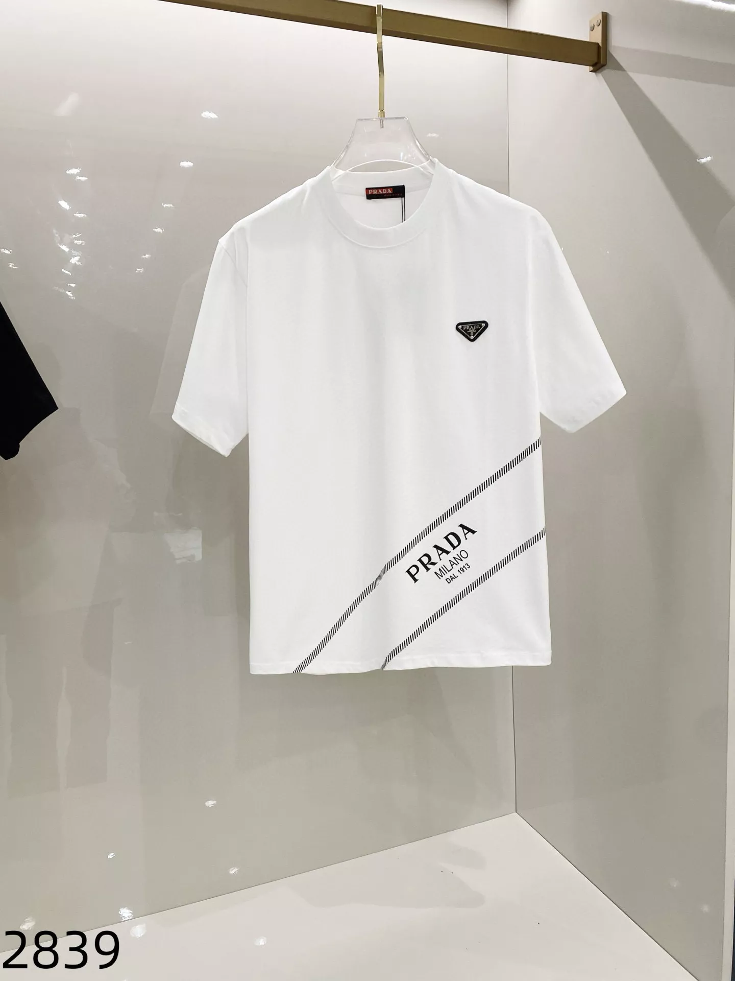 Prada T-Shirts Short Sleeved For Unisex Vibrant 7246