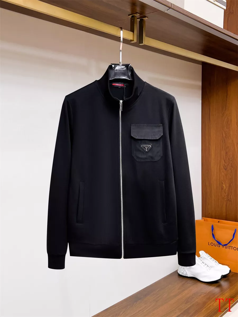 Prada Tracksuits Long Sleeved For Men Compact 2741