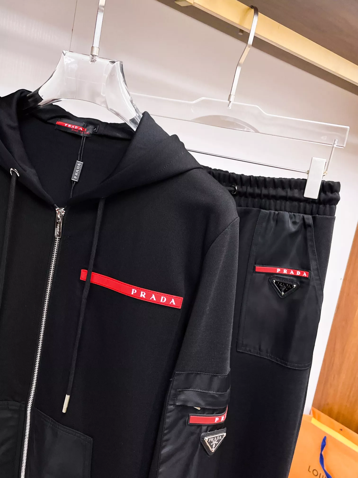 Prada Tracksuits Long Sleeved For Men Vibrant 4836