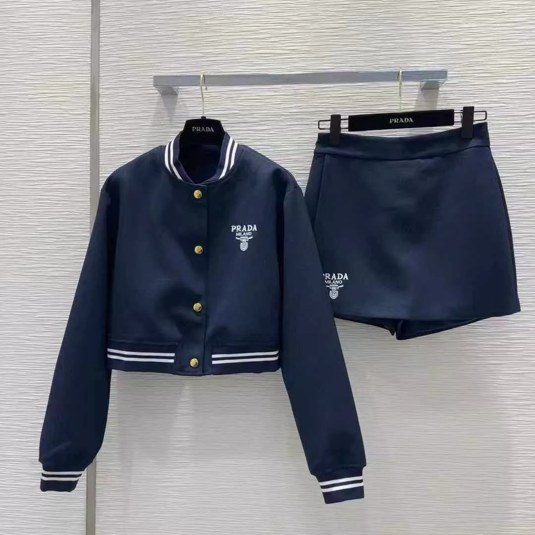 Prada Tracksuits Long Sleeved For Women Versatile 8385