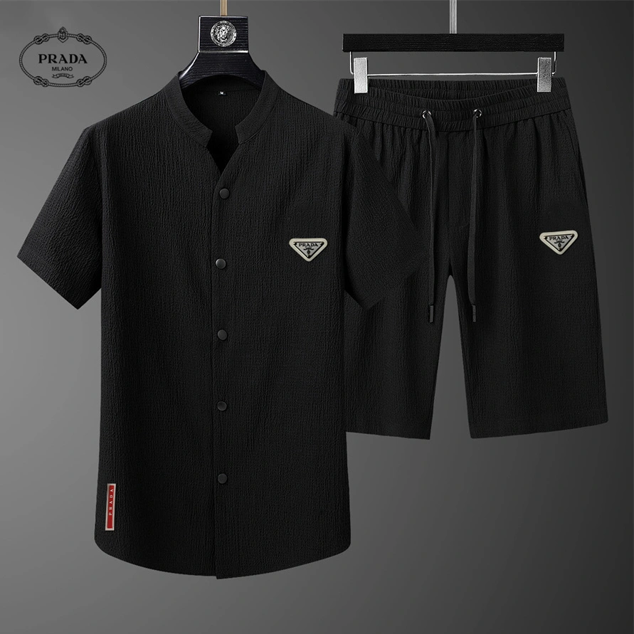 Prada Tracksuits Short Sleeved For Men Elegant 315