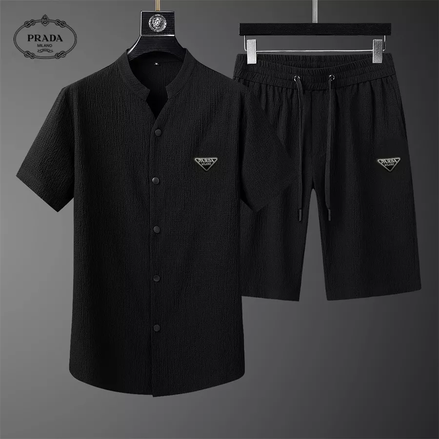 Prada Tracksuits Short Sleeved For Men Reliable 1791