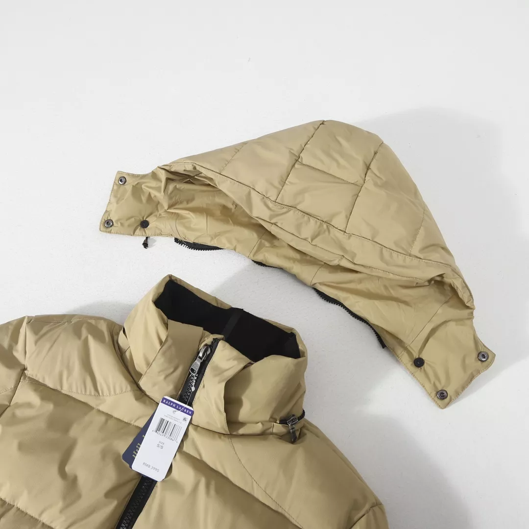 Ralph Lauren Polo Down Feather Coat Long Sleeved For Unisex AllSeason 1404