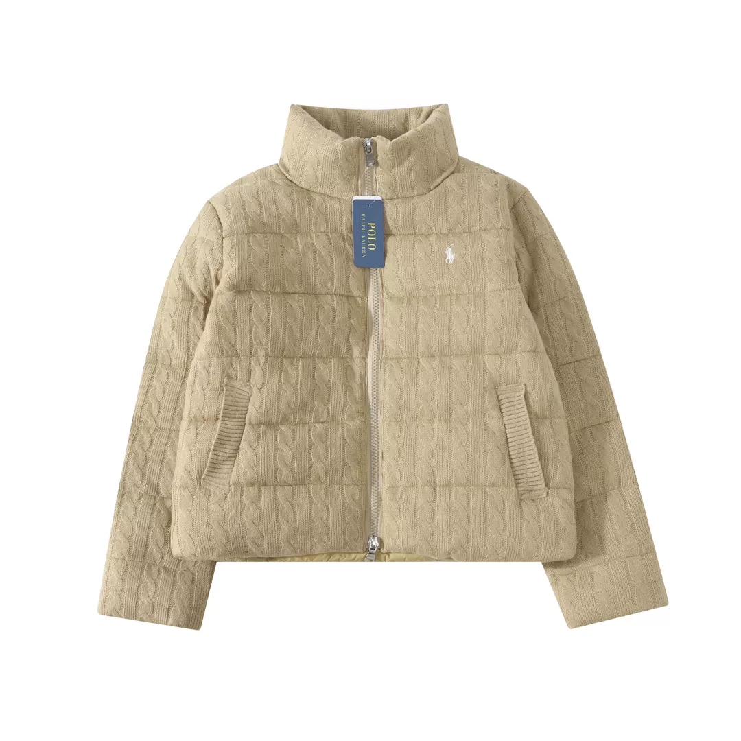 Ralph Lauren Polo Down Feather Coat Long Sleeved For Women Stylish 8632