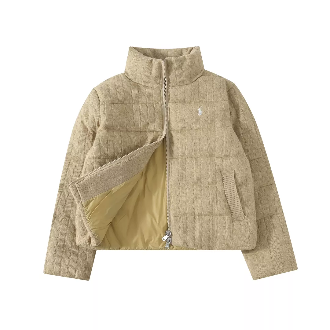 Ralph Lauren Polo Down Feather Coat Long Sleeved For Women Stylish 8632