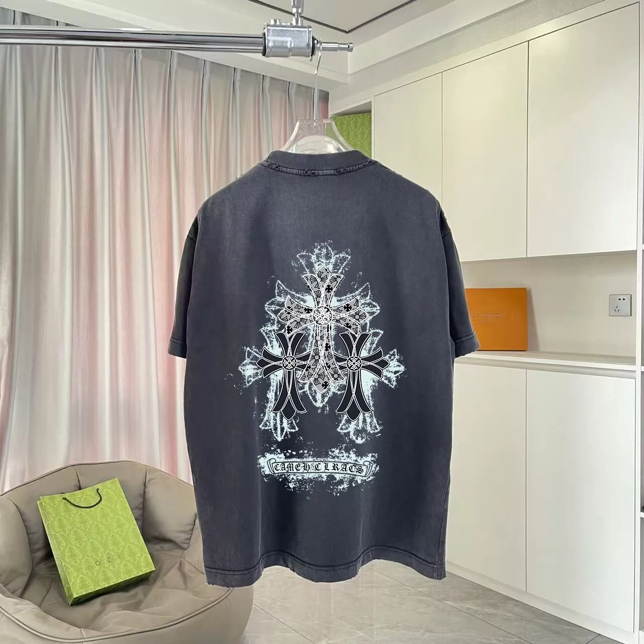 Refined 1345 Chrome Hearts T-Shirts Short Sleeved For Unisex