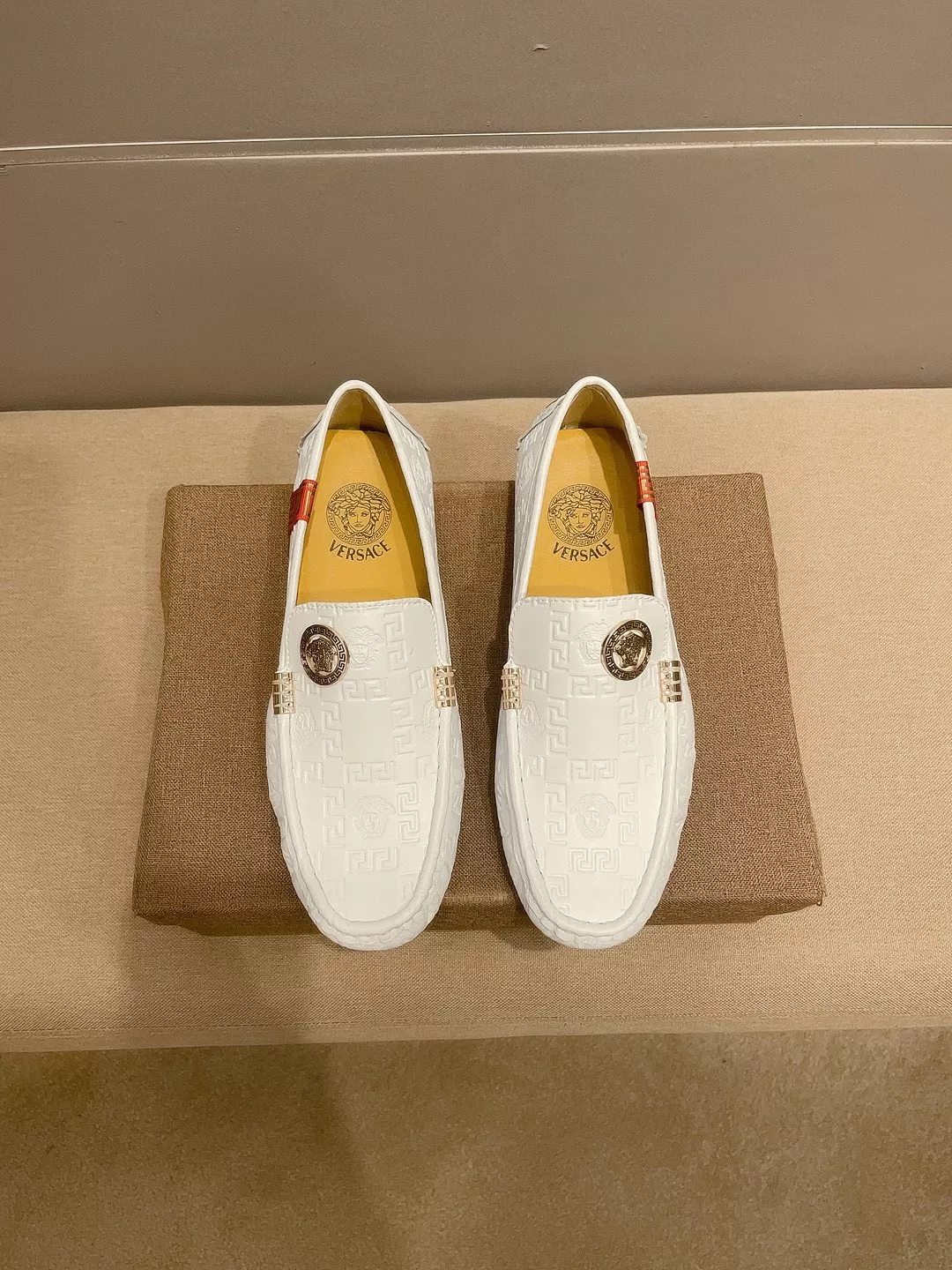 Refined 1695 Versace Leather Shoes For Men