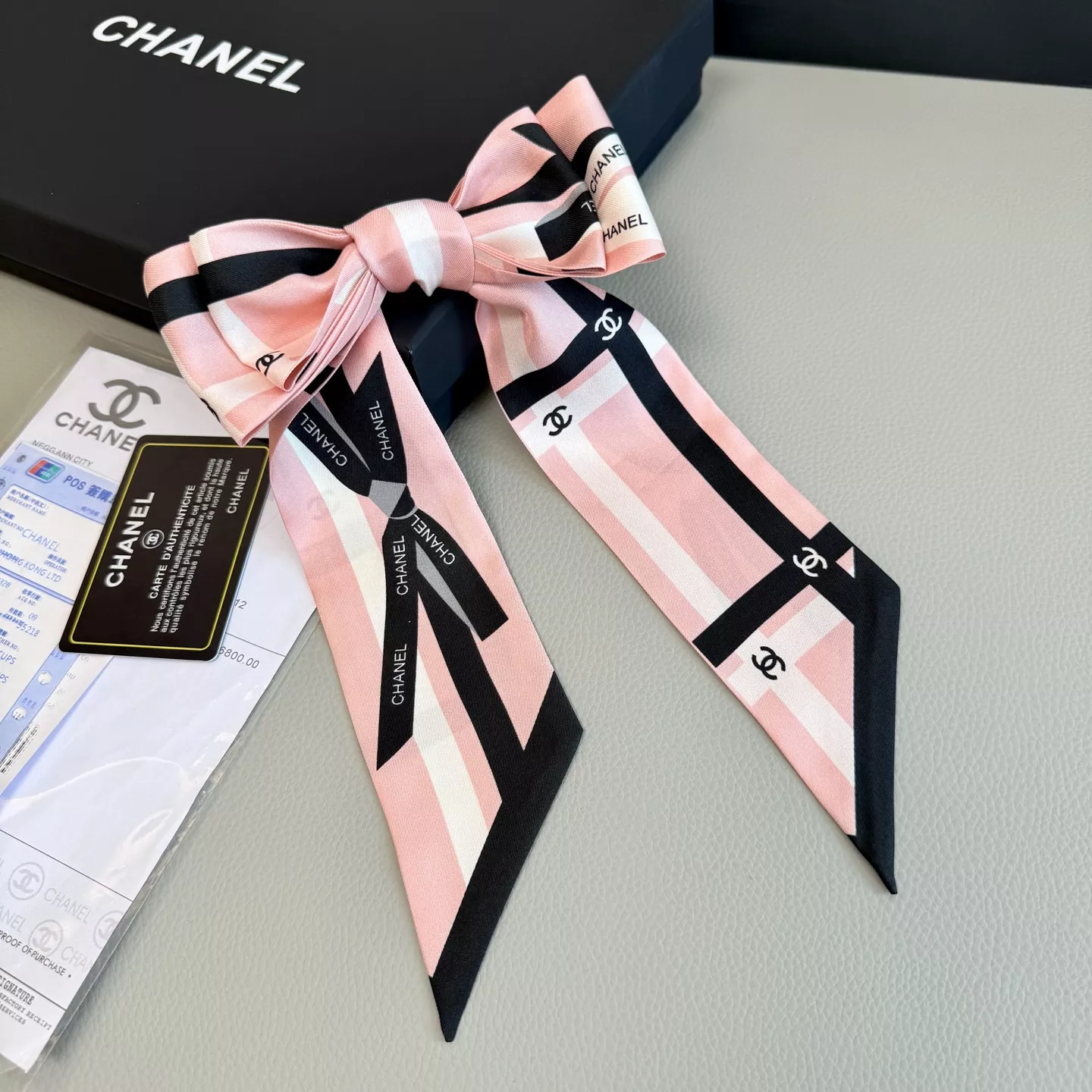 Refined 1739 Chanel Silk Scarf