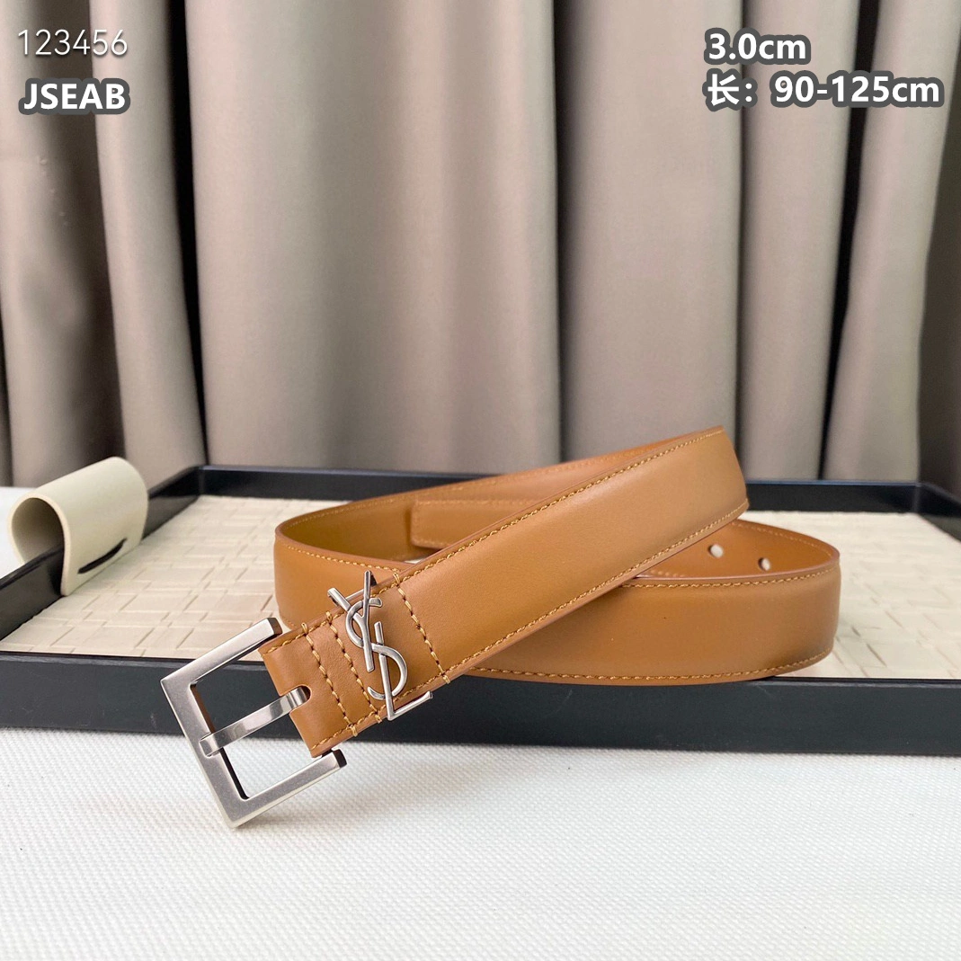 Refined 1920 Yves Saint Laurent AAA Quality Belts For Unisex
