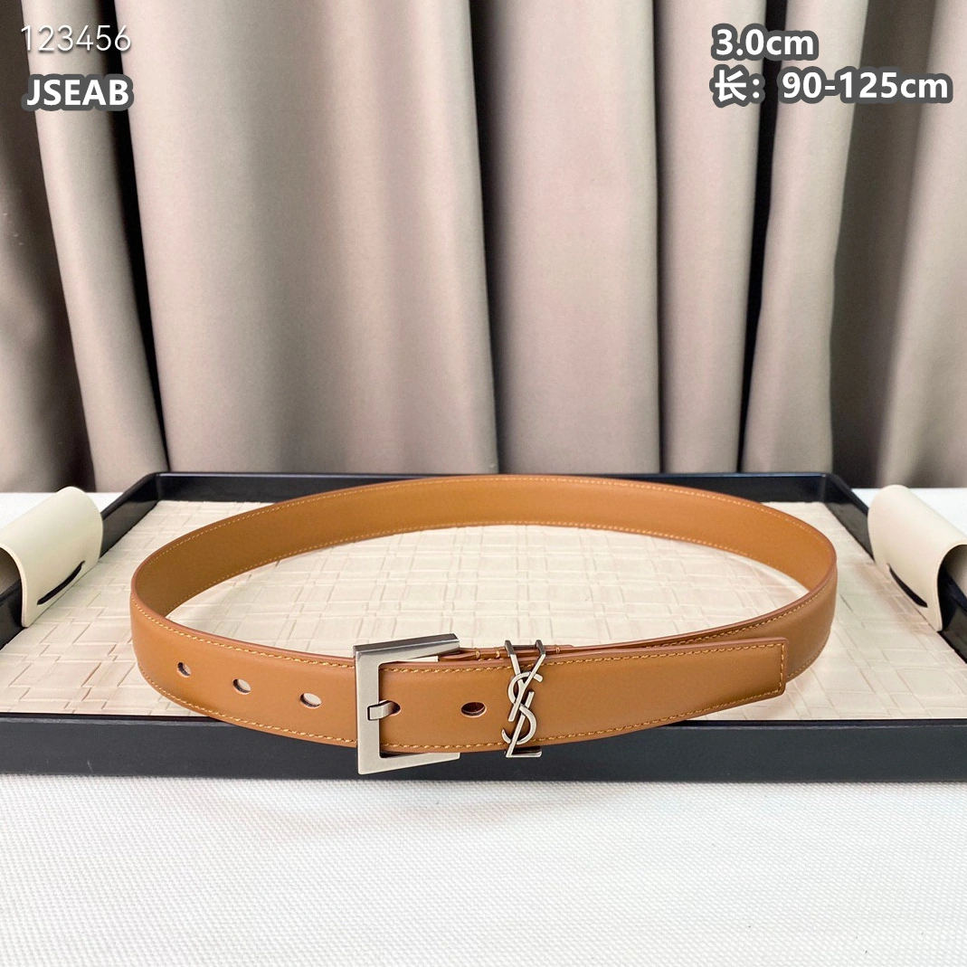 Refined 1920 Yves Saint Laurent AAA Quality Belts For Unisex