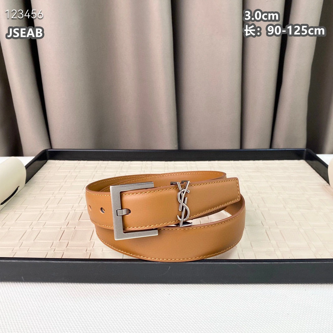 Refined 1920 Yves Saint Laurent AAA Quality Belts For Unisex