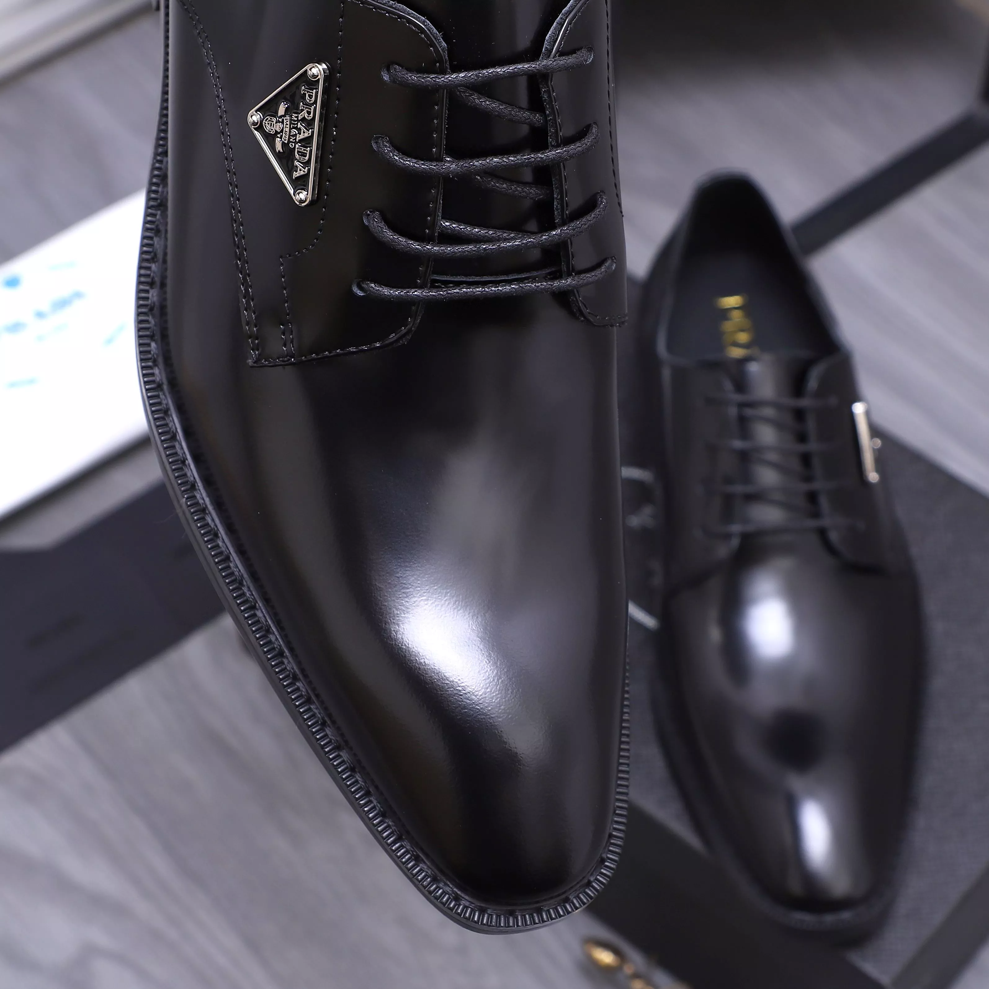 Refined 241 Prada Leather Shoes For Men