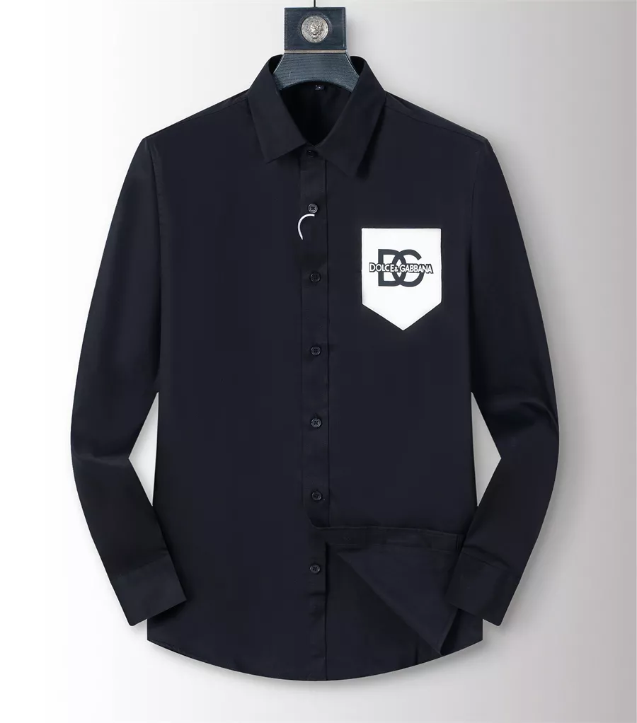 Refined 3337 Dolce & Gabbana D&G Shirts Long Sleeved For Men