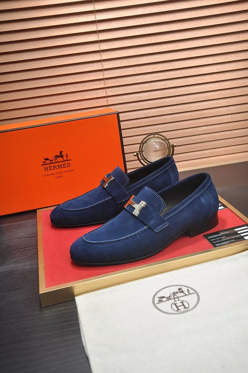 Refined 3351 Hermes Leather Shoes For Men