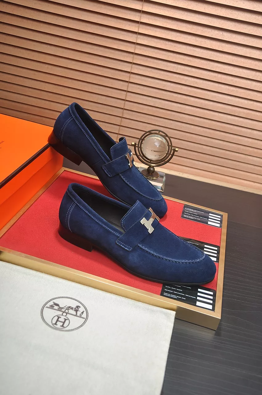 Refined 3351 Hermes Leather Shoes For Men
