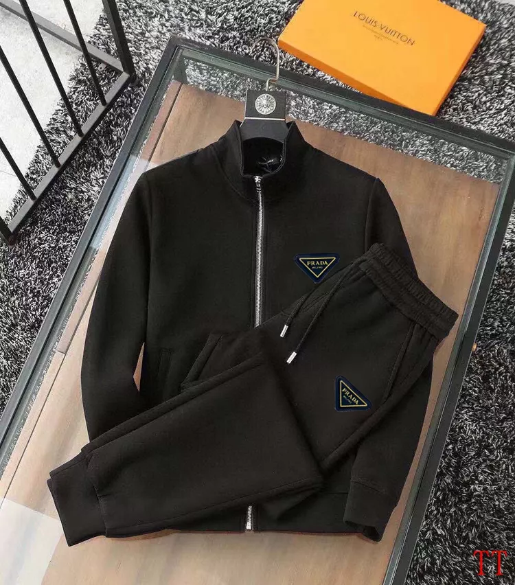 Refined 3499 Prada Tracksuits Long Sleeved For Men