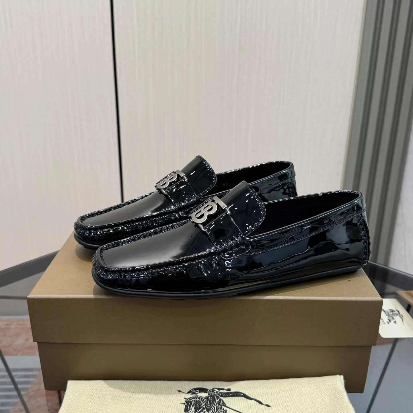 Refined 3696 Burberry Leather Shoes For Men