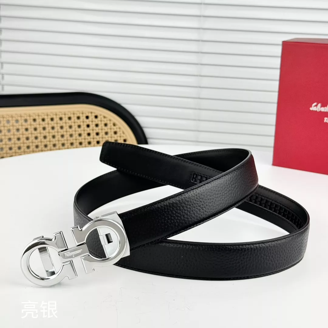 Refined 4039 Salvatore Ferragamo AAA Quality Belts In 3.5cm For Men