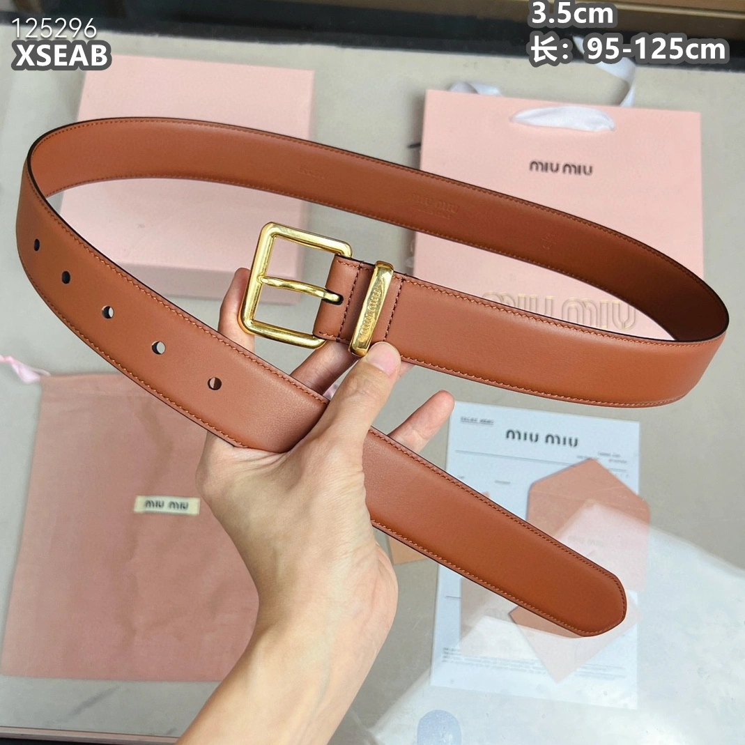 Refined 4107 MIU MIU AAA Quality Belts For Unisex