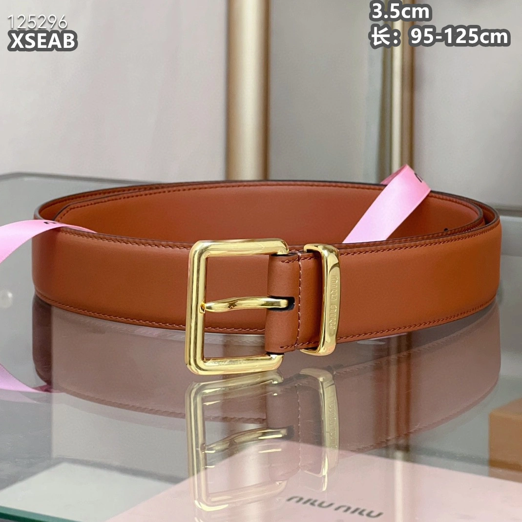 Refined 4107 MIU MIU AAA Quality Belts For Unisex